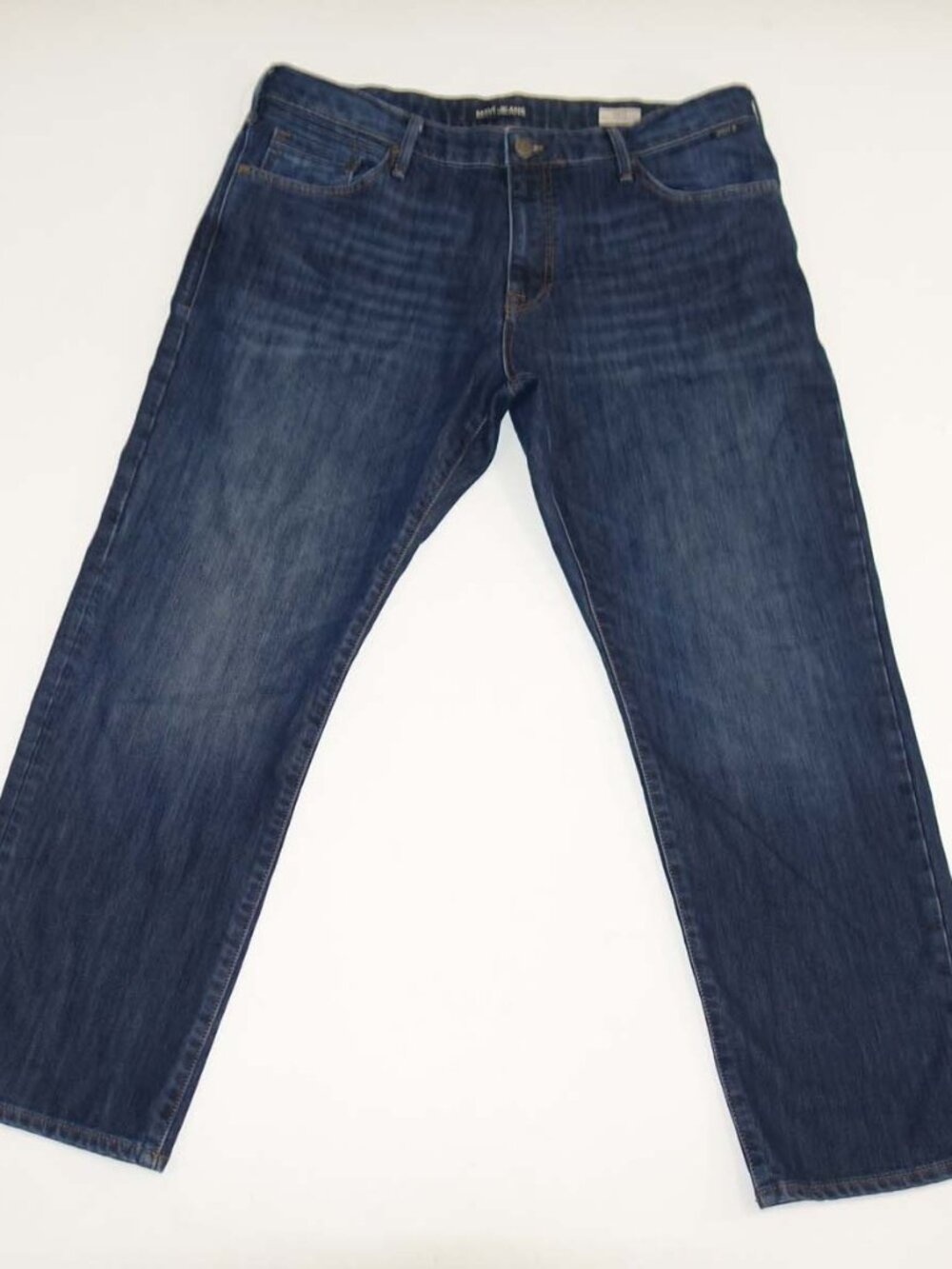Mavi Men's Matt Relaxed Straight Leg Jeans Size 38 x 30 Dark Blue Mid Rise Denim